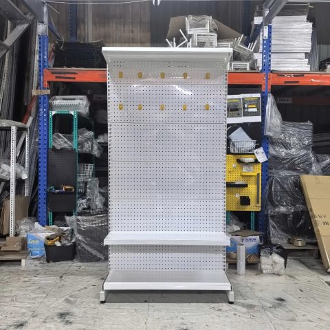 Bộ kệ pegboard khung đứng lắp ráp (90 × 180 cm) - 3 tầng mâm