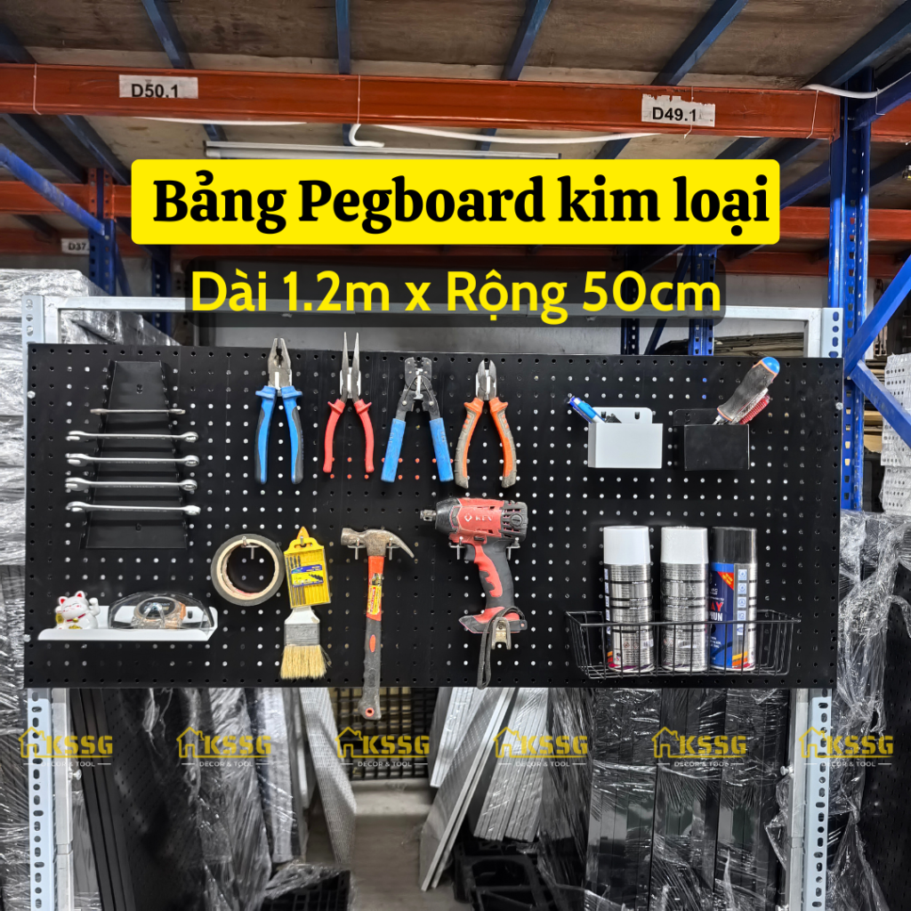 Bảng lỗ Pegboard kim loại