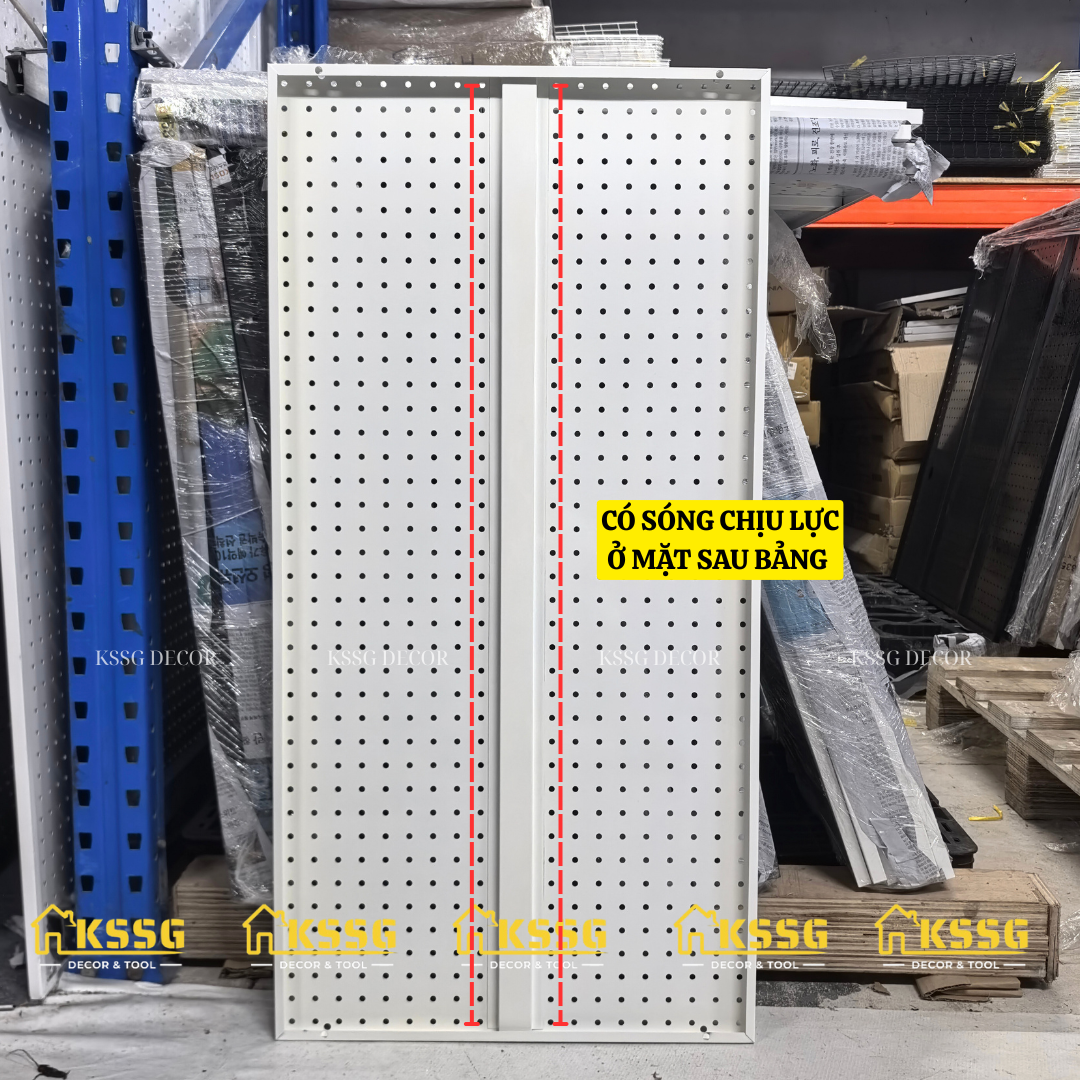 TẤM TÔN ĐỤC LỖ SIÊU DÀY 1mx50 – CÀI MÓC TREO PHỤ KIỆN