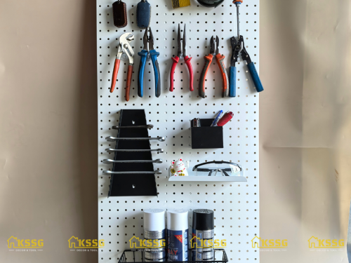 Bảng lỗ Pegboard kim loại