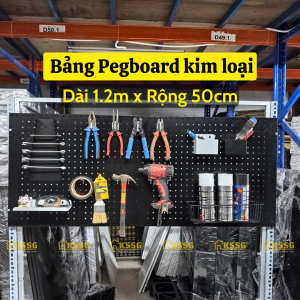 BẢNG PEGBOARD KIM LOẠI GẮN TƯỜNG DÀI 1.2mx50cm