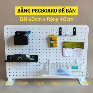 Bảng Pegboard chân đứng để bàn