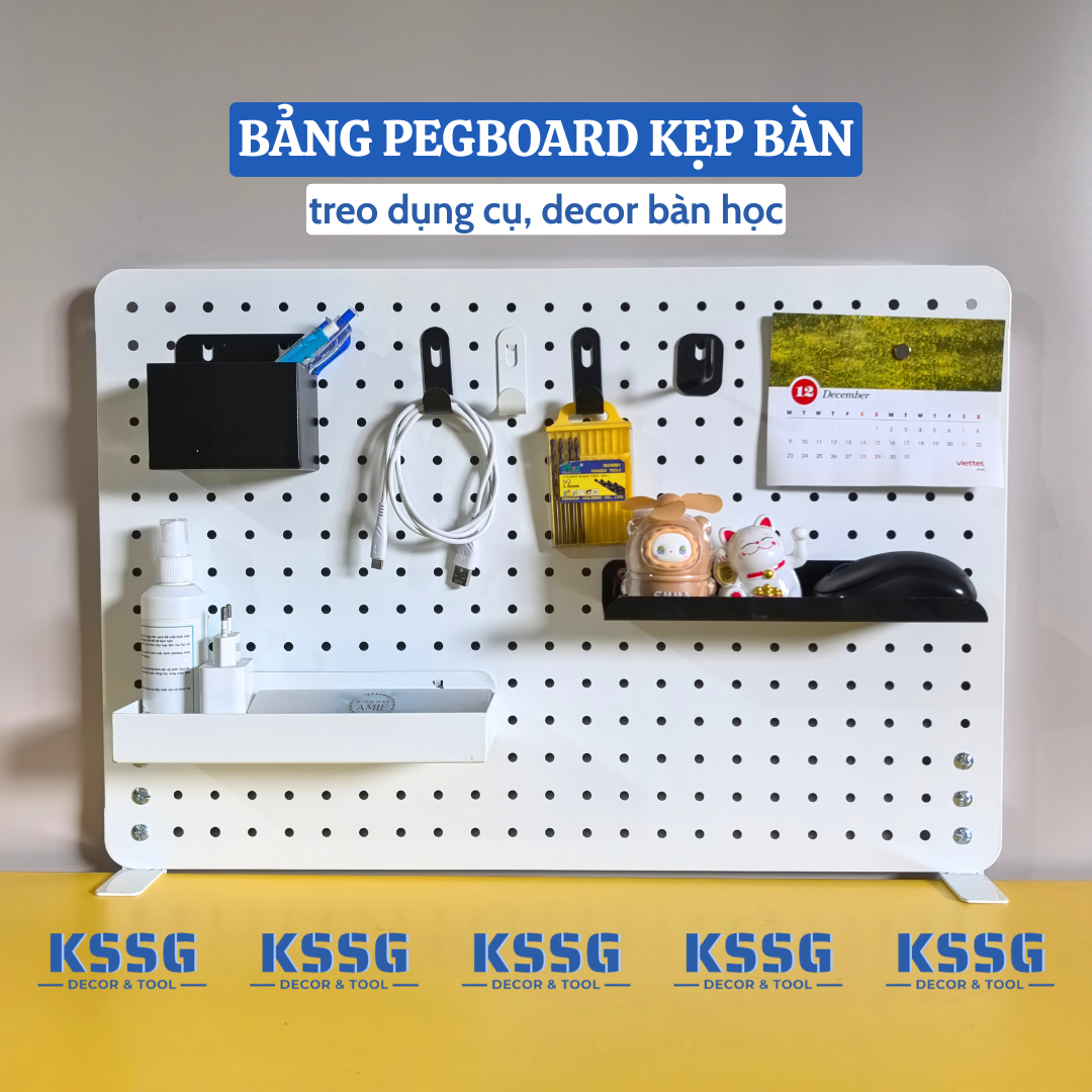 Bảng Pegboard kẹp bàn Bảng Pegboard kẹp bàn