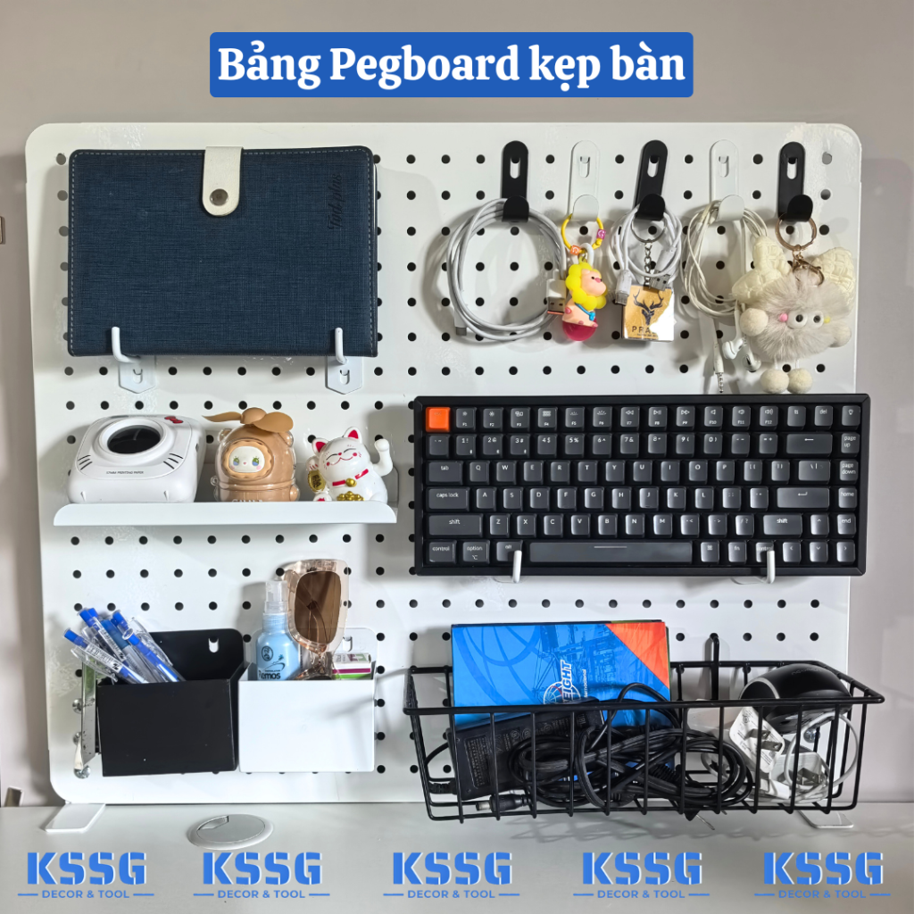 Bảng Pegboard kẹp bàn