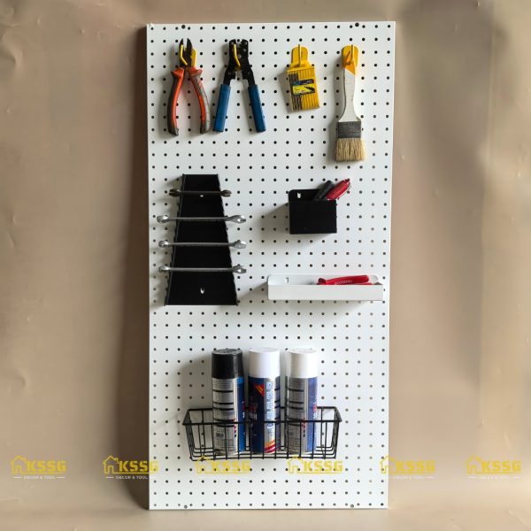Bảng Pegboard kim loại gắn tường