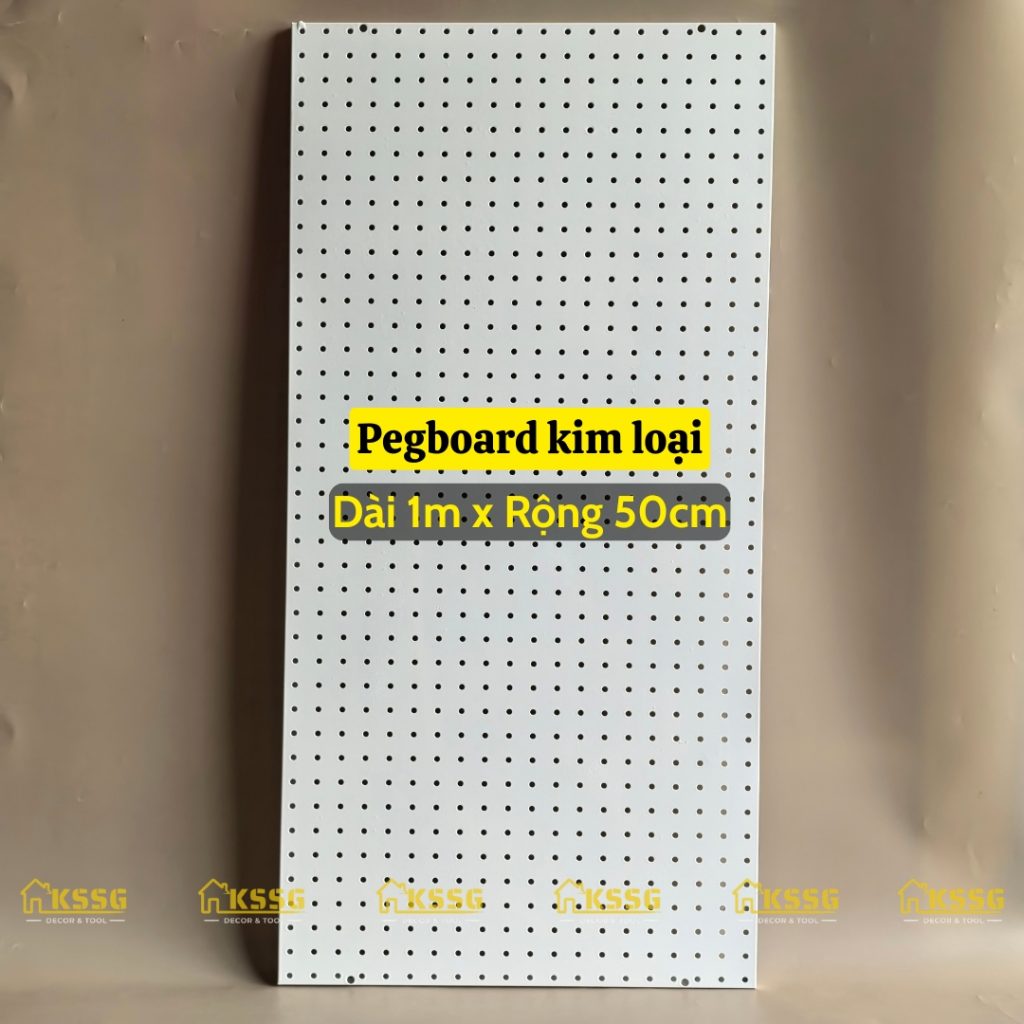 Bảng Pegboard kim loại gắn tường