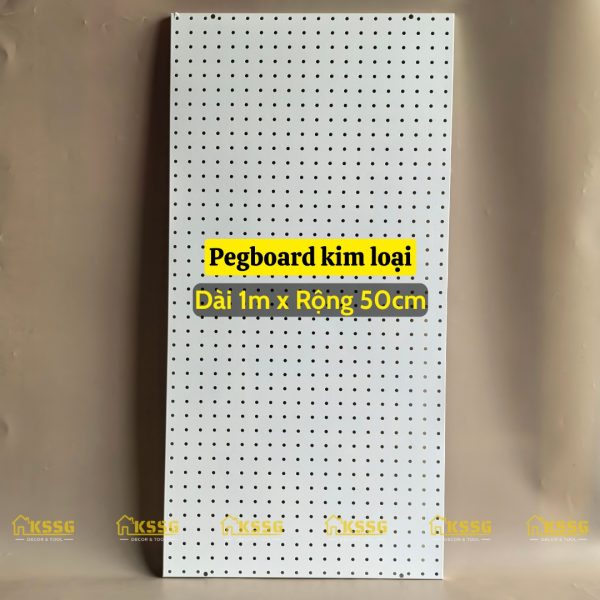 Bảng Pegboard kim loại gắn tường