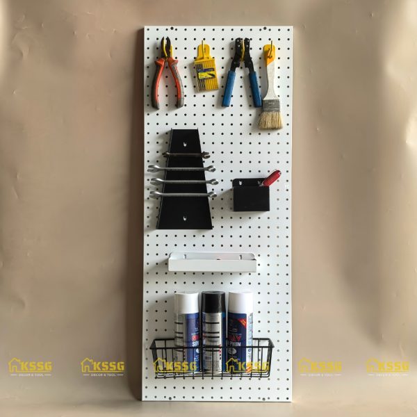 BẢNG LỖ PEGBOARD KIM LOẠI GẮN TƯỜNG DÀI 1mx40cm - Hình ảnh 6