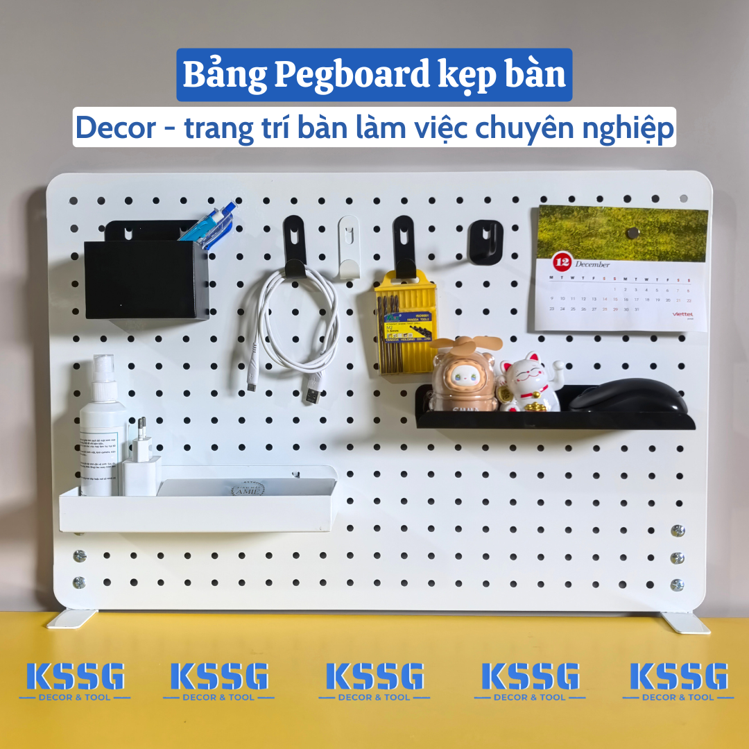 Bảng Pegboard kẹp bàn