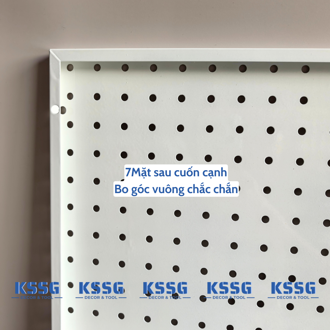 BẢNG TREO ĐỒ PEGBOARD KIM LOẠI GẮN TƯỜNG DECOR
