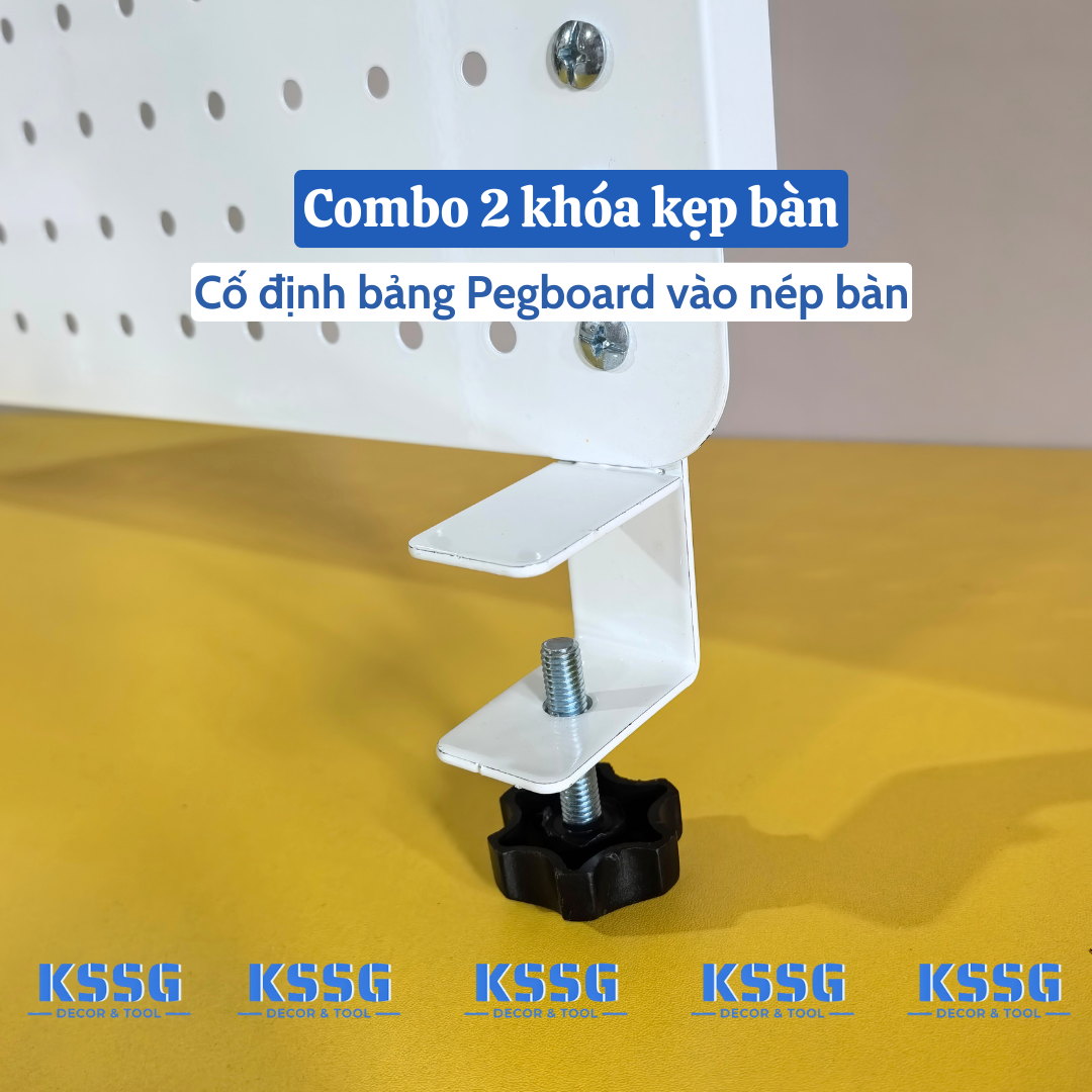 Bảng Pegboard kẹp bàn Bảng Pegboard kẹp bàn