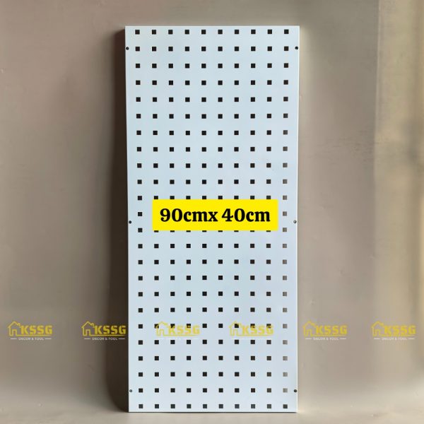 BẢNG PEGBOARD LỖ VUÔNG GẮN TƯỜNG CAO CẤP DÀI 90X40cm - Hình ảnh 2