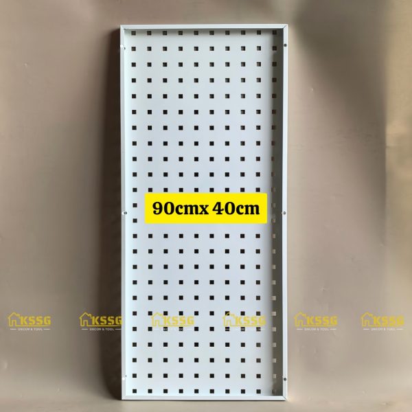 BẢNG PEGBOARD LỖ VUÔNG GẮN TƯỜNG CAO CẤP DÀI 90X40cm - Hình ảnh 4