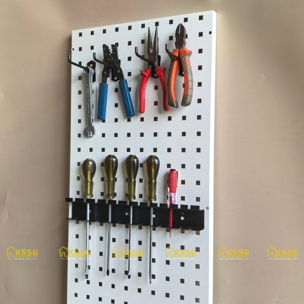 BẢNG PEGBOARD LỖ VUÔNG GẮN TƯỜNG CAO CẤP DÀI 90X40cm - Hình ảnh 5