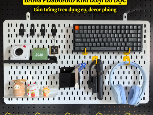 BảnG lỗ Pegboard kim loại gắn tường