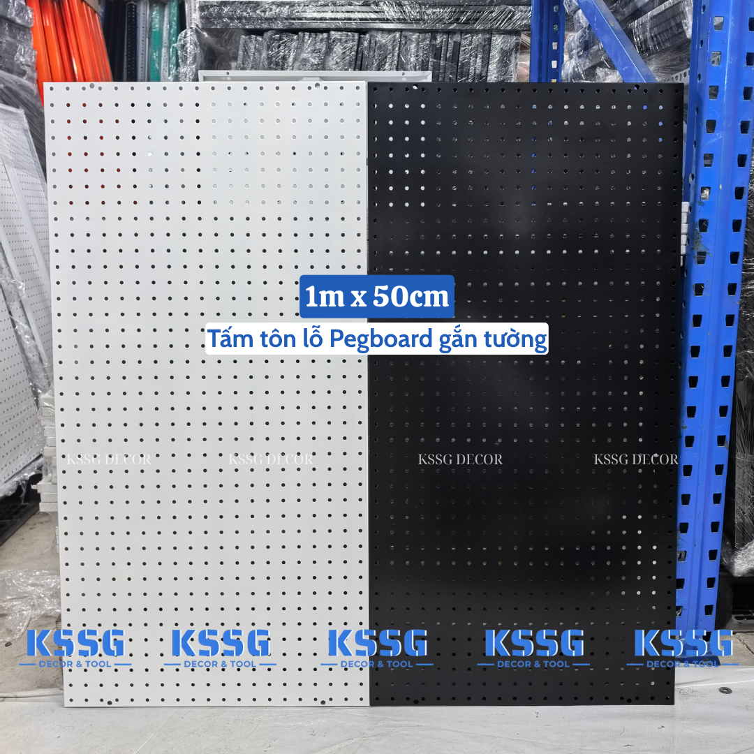 TẤM TÔN ĐỤC LỖ KIM LOẠI GẮN TƯỜNG 1mx50cm