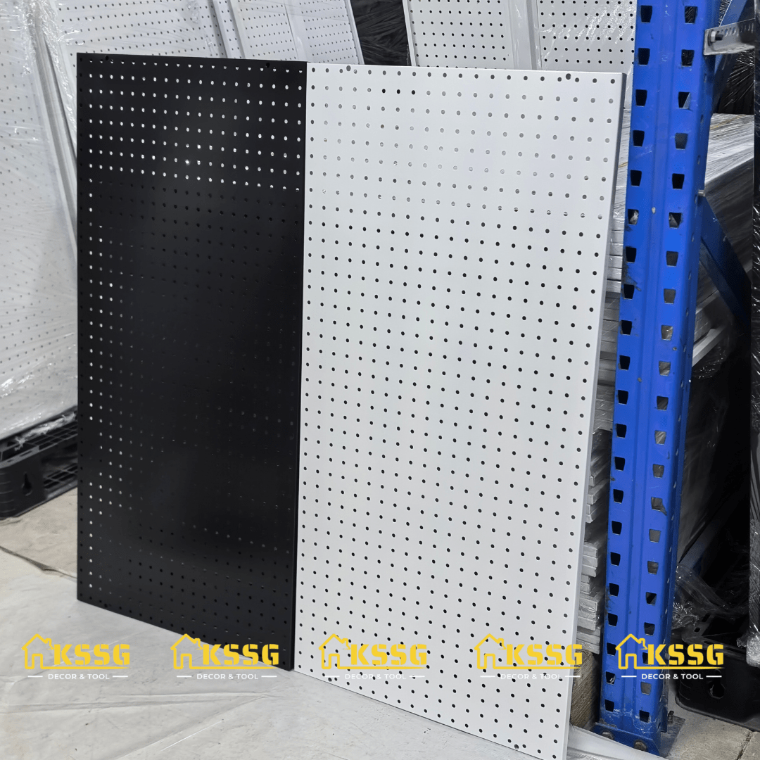 Bảng lỗ Pegboard gắn tường