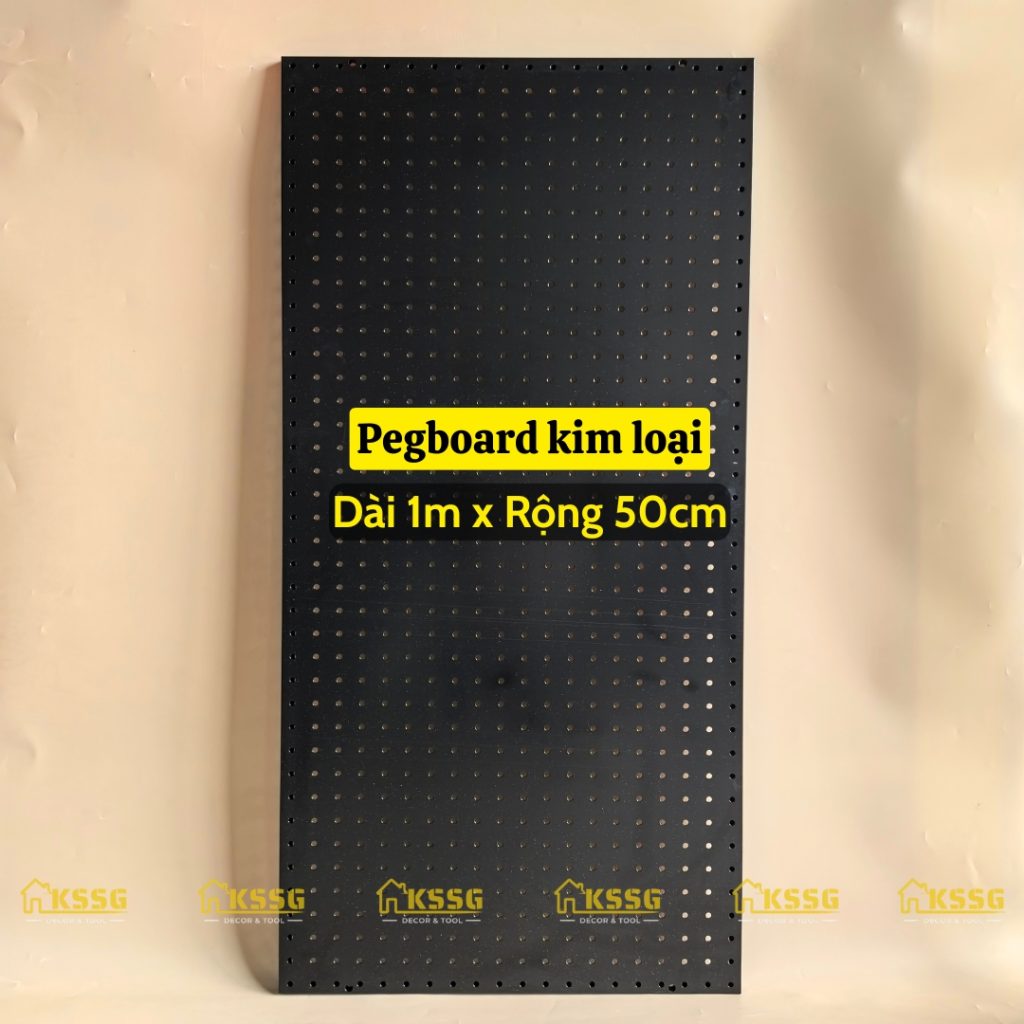 Bảng Pegboard kim loại gắn tường