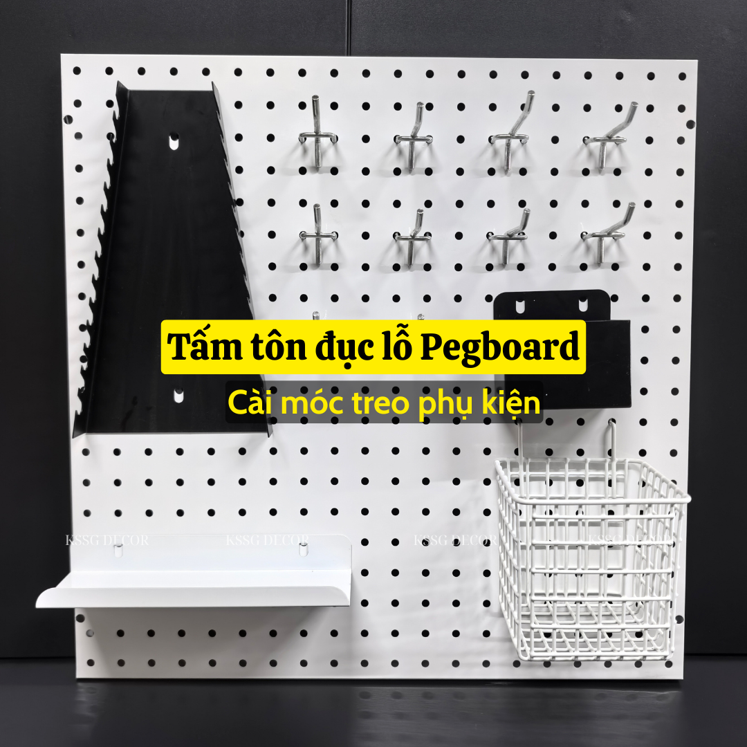 Tấm tôn đục lỗ 50x50cm Tấm tôn đục lỗ