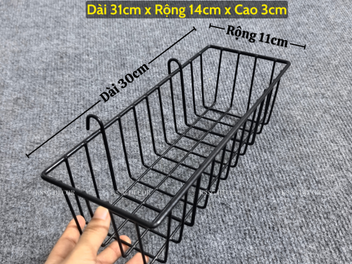 Giỏ cài khung lưới sắt