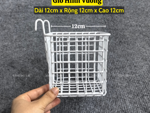 Giỏ cài khung lưới sắt