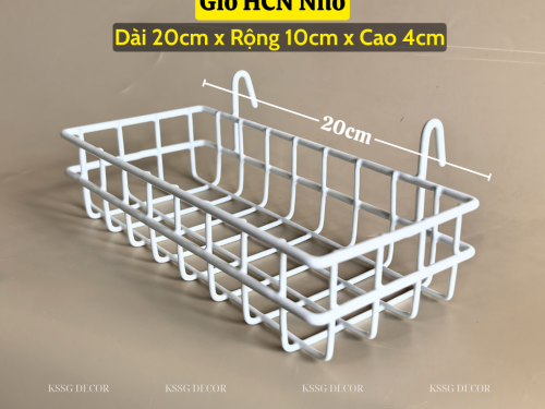 Giỏ cài khung lưới sắt