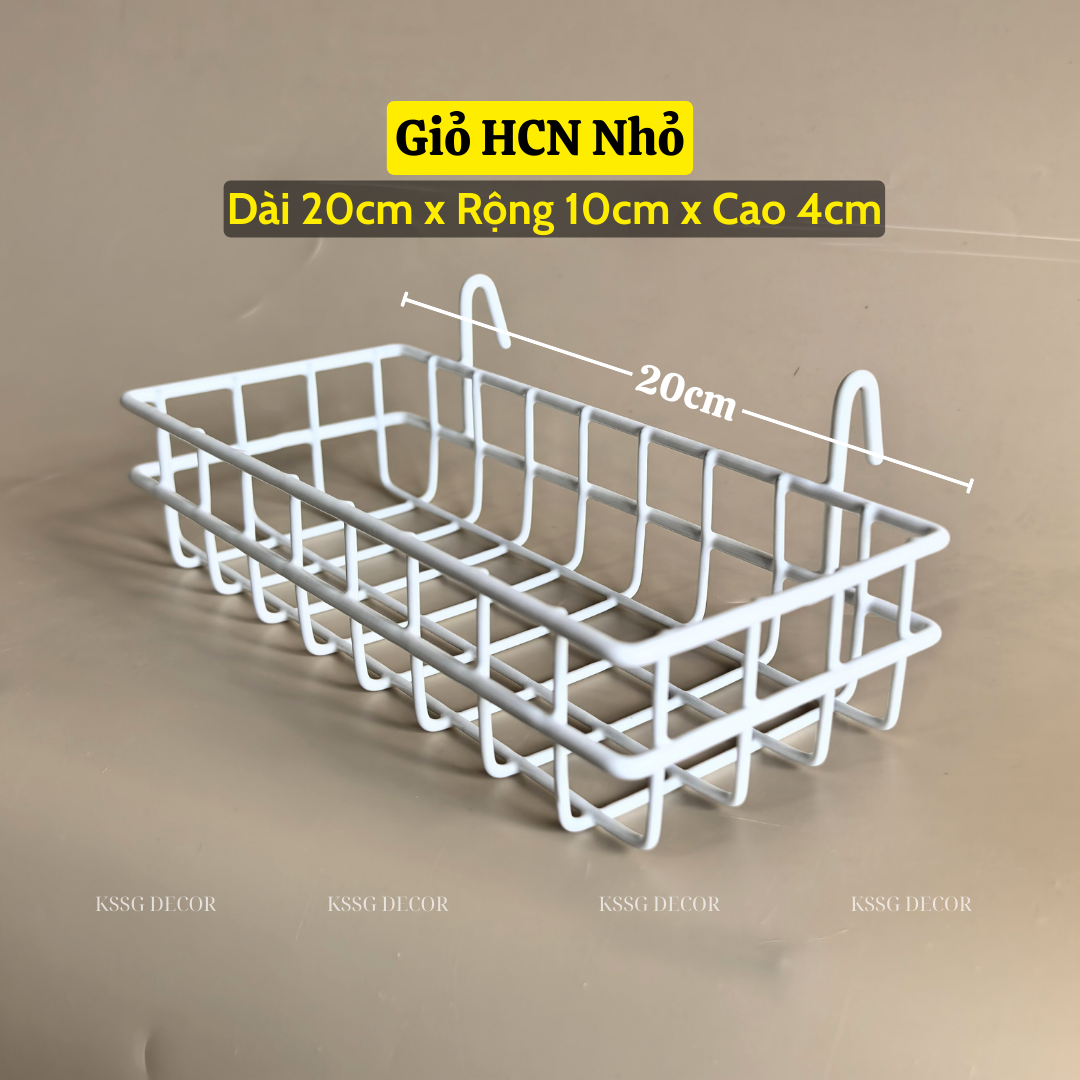 Giỏ cài khung lưới sắt Giỏ cài khung lưới sắt