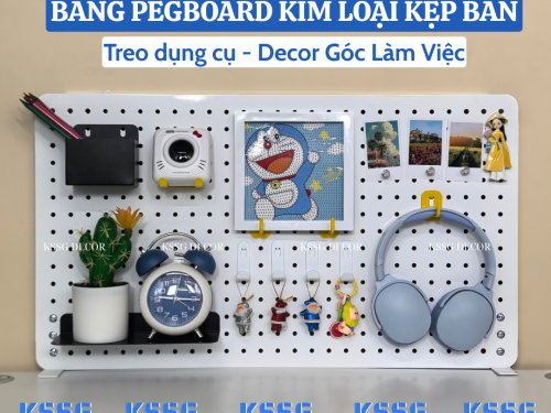Bảng Pegboard kẹp bàn
