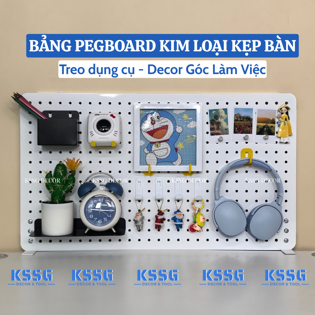 Bảng Pegboard kẹp bàn Bảng Pegboard kẹp bàn