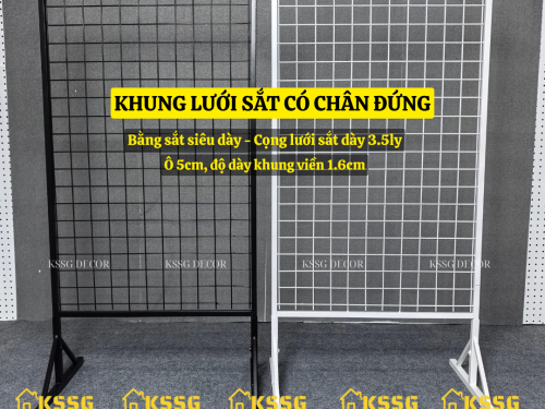 Khung lưới sắt có chân đứng