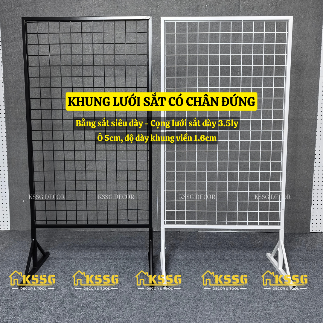 Khung lưới sắt co chân đứng Khung lưới sắt có chân đứng