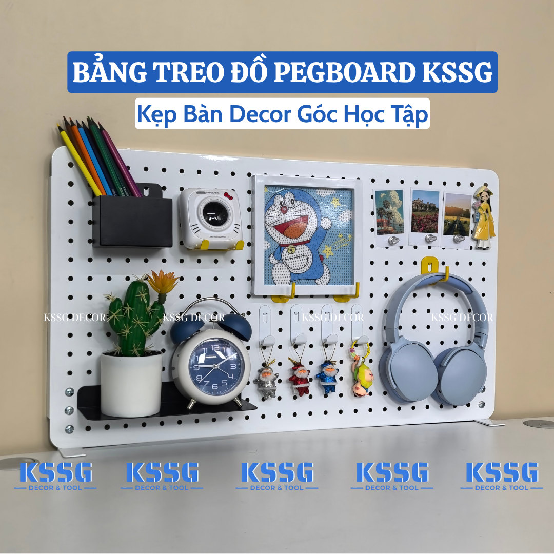 Bảng Pegboard kẹp bàn Bảng Pegboard kẹp bàn