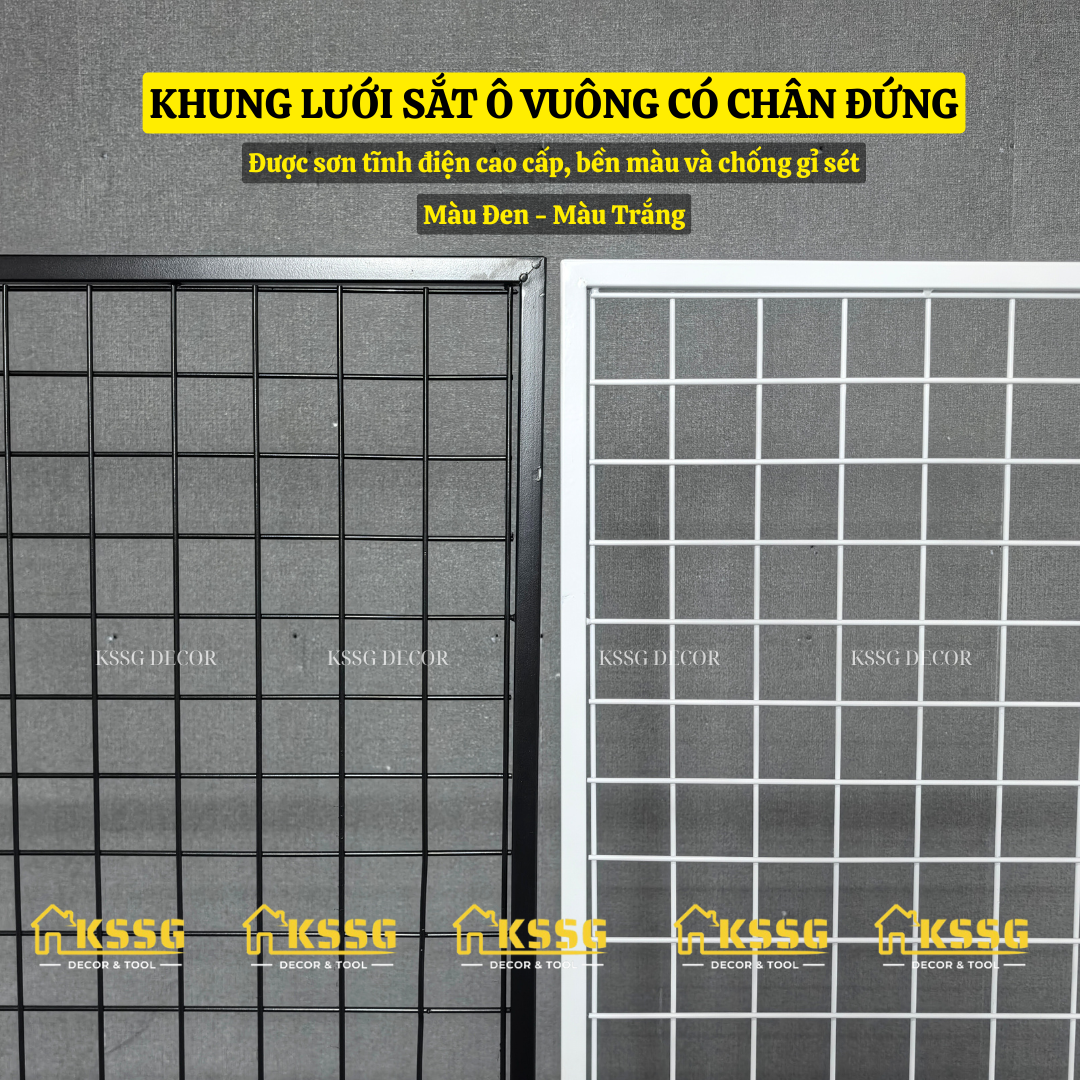 Khung lưới sắt có chân đứng Khung lưới sắt có chân