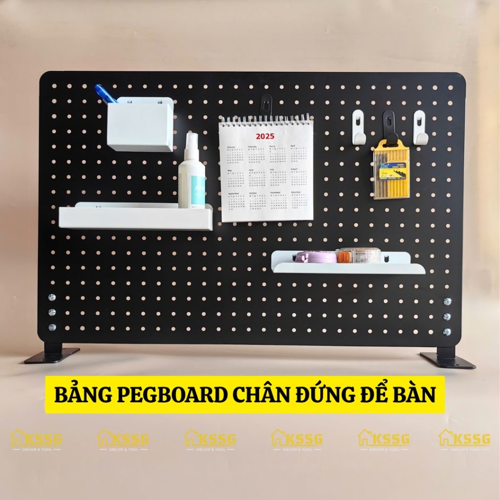 BẢNG PEGBOARD ĐỂ BÀN TREO DỤNG CỤ HỌC TẬP – DECOR GÓC LÀM VIỆC