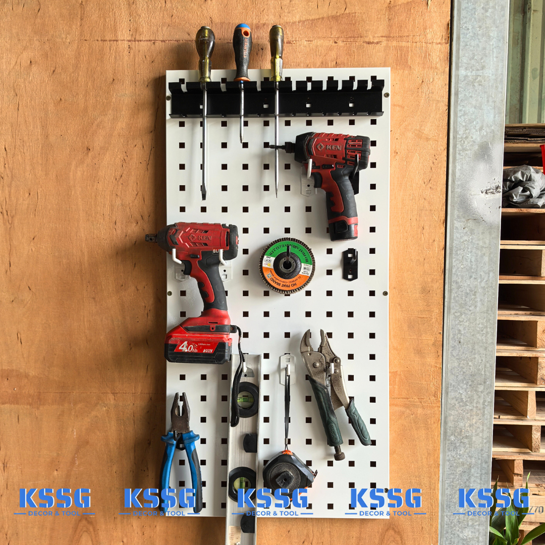 BẢNG TREO ĐỒ NGHỀ KIM LOẠI GẮN TƯỜNG 90x40cm