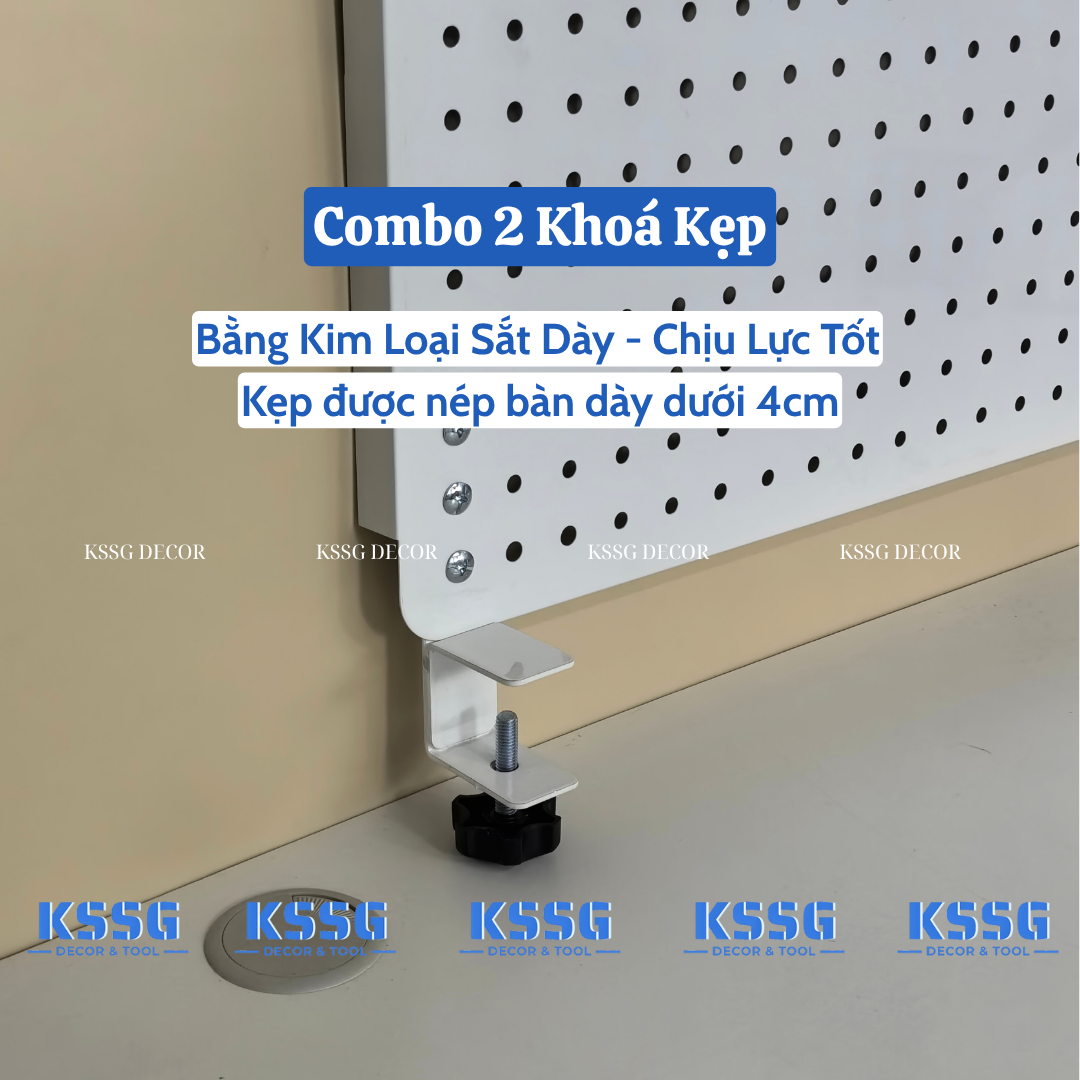 Bảng Pegboard kẹp bàn Bảng Pegboard kẹp bàn