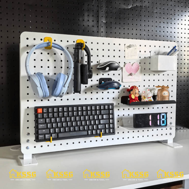 BẢNG PEGBOARD ĐỂ BÀN TREO DỤNG CỤ HỌC TẬP – DECOR GÓC LÀM VIỆC
