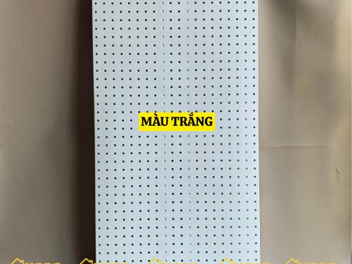 Tôn dập lỗ tròn, bảng lỗ pegboard kim loại siêu dày 1mx50cm