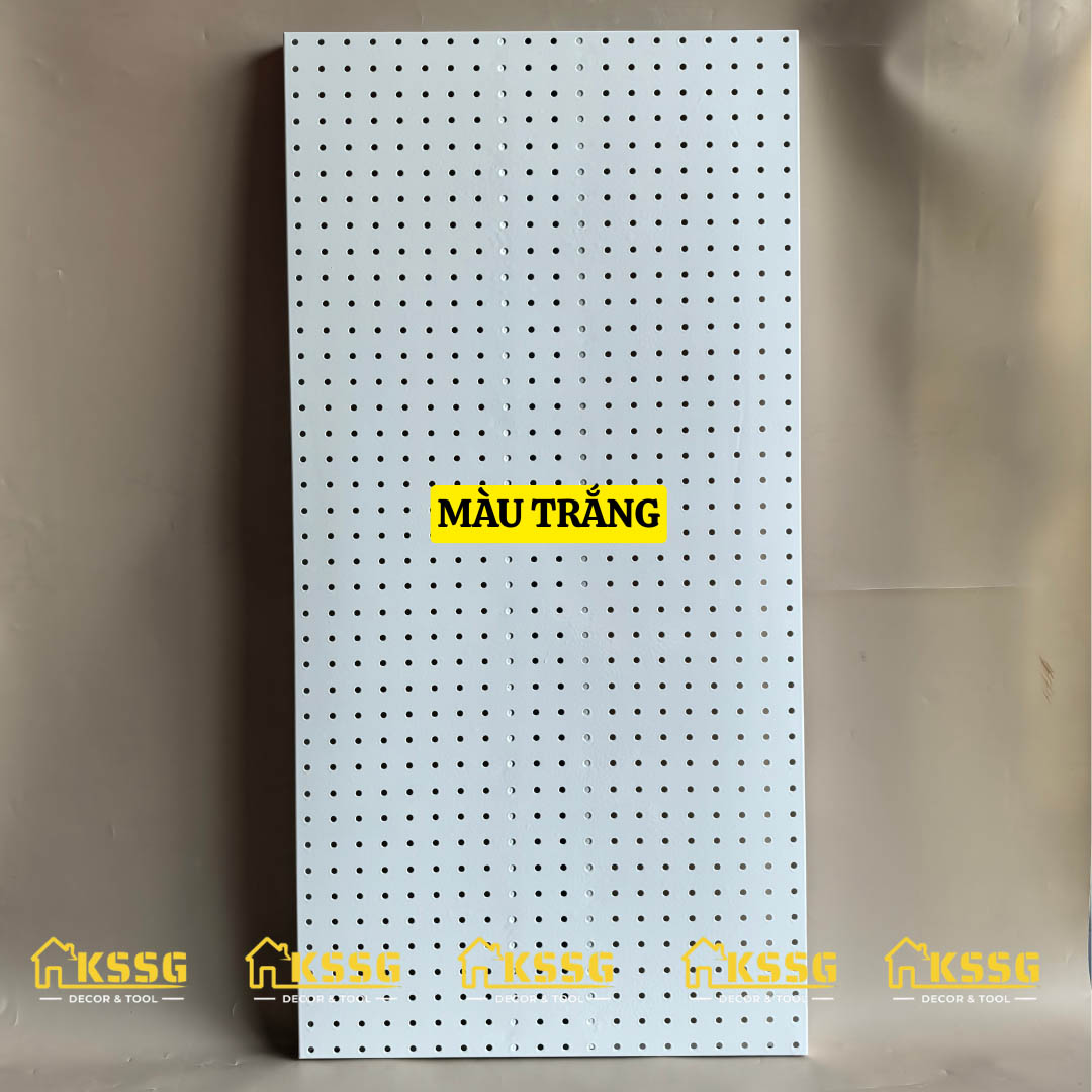 Tôn dập lỗ tròn, bảng lỗ pegboard kim loại siêu dày 1mx50cm