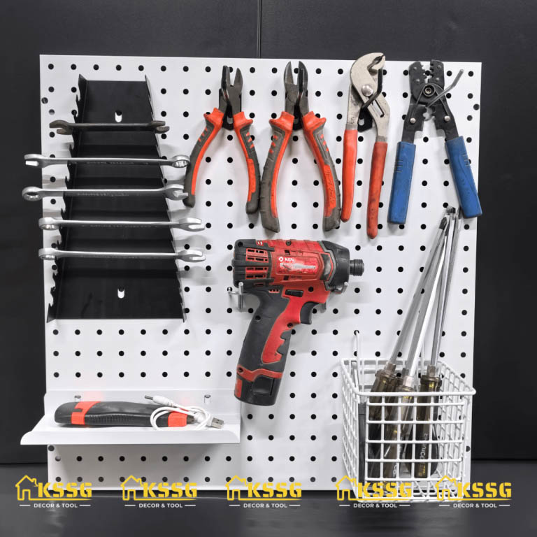 TẤM TÔN ĐỤC LỖ KIM LOẠI GẮN TƯỜNG 50x50cm