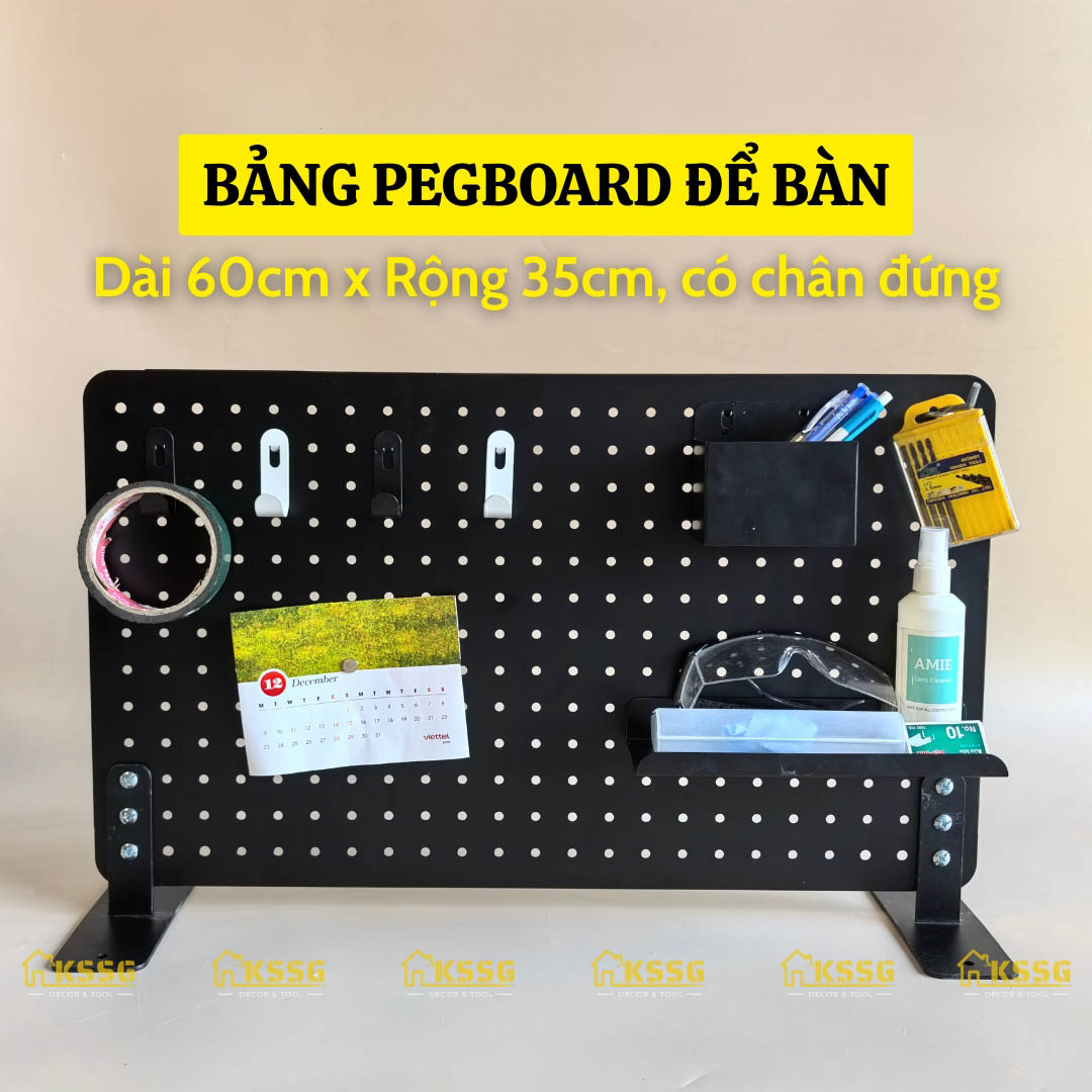 Bảng Pegboard Chân Đứng Cao Cấp 70X45cm