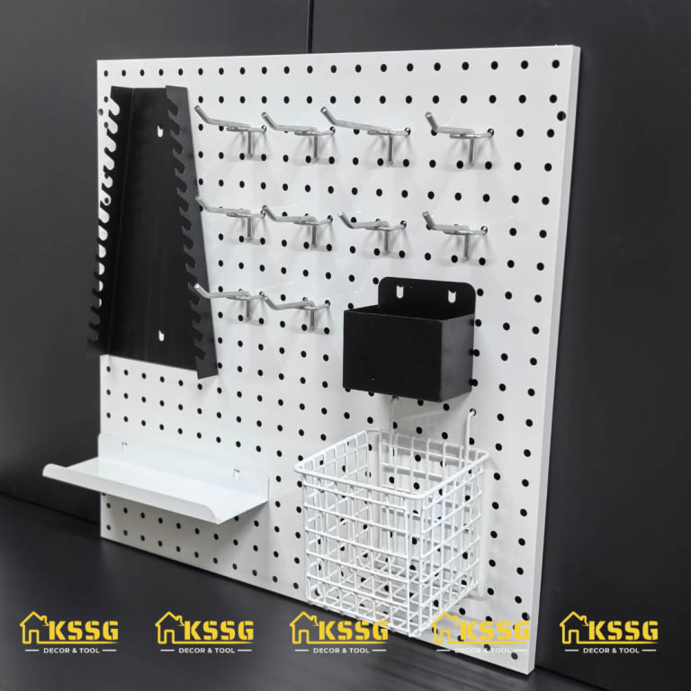 TẤM TÔN ĐỤC LỖ KIM LOẠI GẮN TƯỜNG 50x50cm