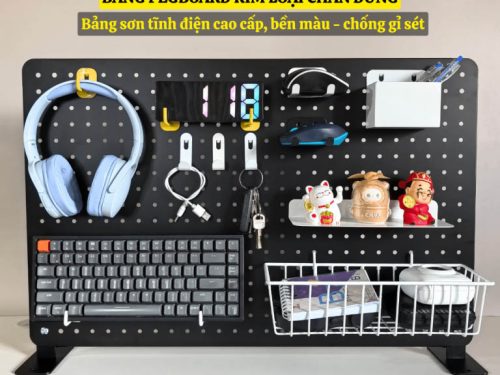 BẢNG PEGBOARD ĐỂ BÀN TREO DỤNG CỤ HỌC TẬP - DECOR GÓC LÀM VIỆC