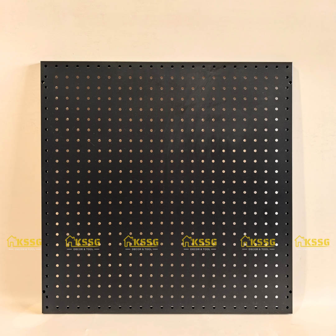 Tấm tôn lỗ kim loại màu đen 60 x 60cm