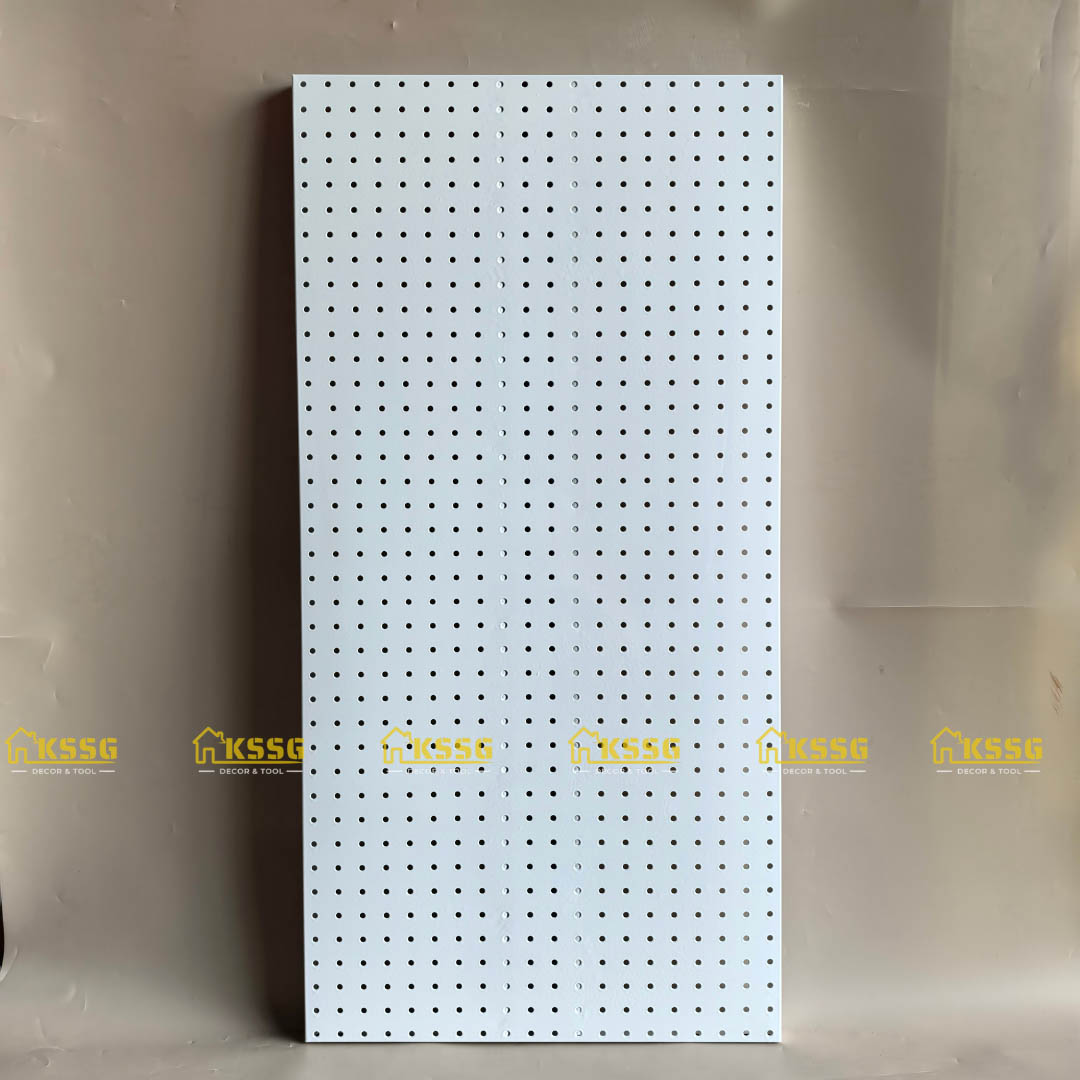 Tôn dập lỗ tròn dài 1m x rộng 50cm màu trắng