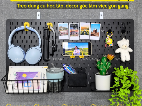 COMBO BẢNG PEGBOARD TRANG TRÍ GẮN TƯỜNG CAO CẤP