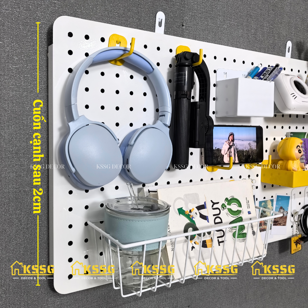 Combo Bảng Pegboard Gắn Tường