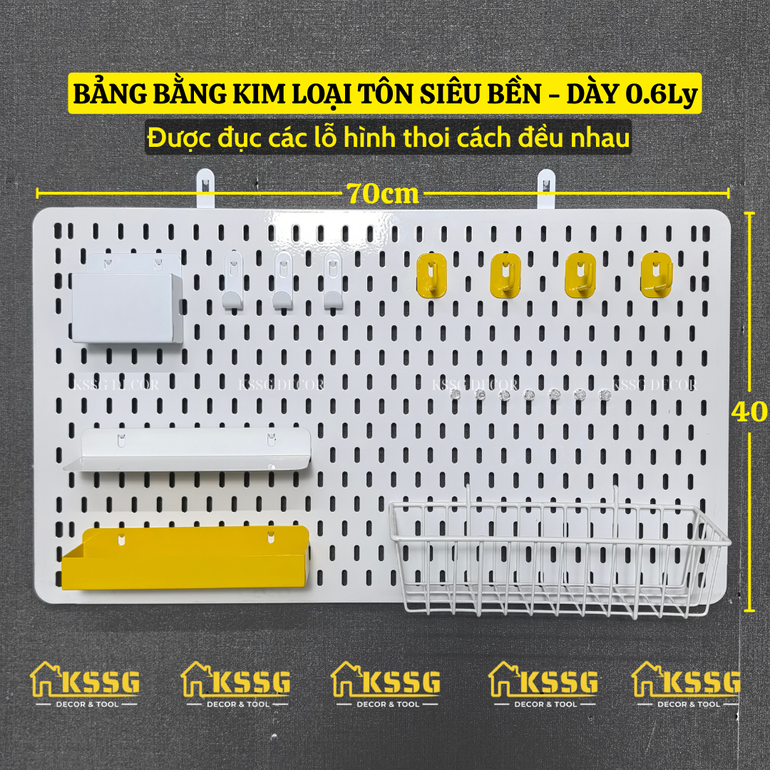 COMBO BẢNG PEGBOARD TRANG TRÍ GẮN TƯỜNG CAO CẤP