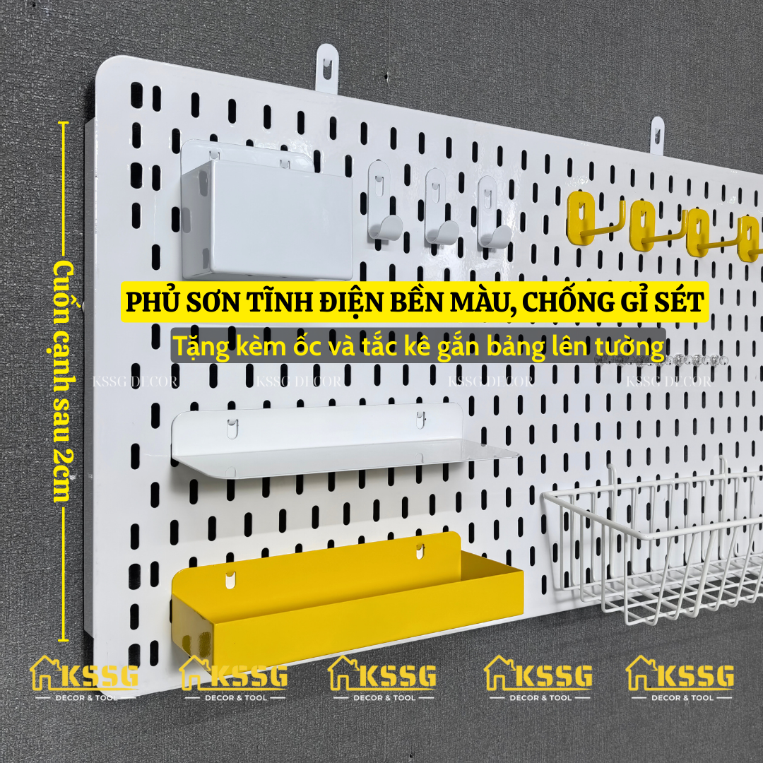 COMBO BẢNG PEGBOARD TRANG TRÍ GẮN TƯỜNG CAO CẤP