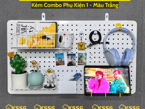 Combo Bảng Pegboard Gắn Tường